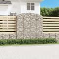 Miniatyrbild 1 av 2: Gabion bågformad 200x50x200/220 cm galvaniserat järn