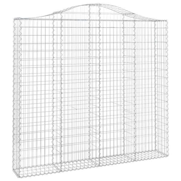 Gabion bågformad 200x30x180/200 cm galvaniserat järn
