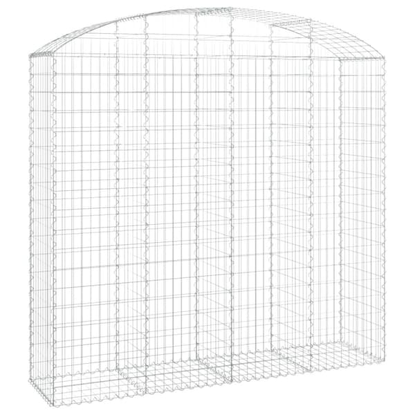 Gabion bågformad 200x50x180/200 cm galvaniserat järn