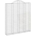 Miniatyrbild 2 av 2: Gabion bågformad 200x30x220/240 cm galvaniserat järn