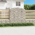 Miniatyrbild 1 av 2: Gabion bågformad 200x30x200/220 cm galvaniserat järn