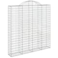 Miniatyrbild 2 av 2: Gabion bågformad 200x30x200/220 cm galvaniserat järn