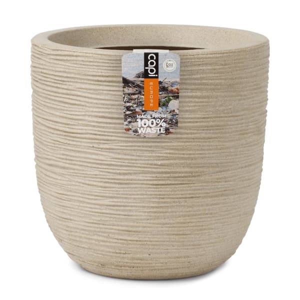 Capi Kruka Waste Rib 43x41 cm beige