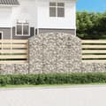 Miniatyrbild 1 av 2: Gabion bågformad 200x50x160/180 cm galvaniserat järn