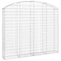 Miniatyrbild 2 av 2: Gabion bågformad 200x30x160/180 cm galvaniserat järn
