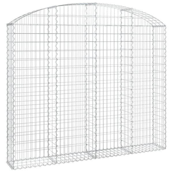 Gabion bågformad 200x30x160/180 cm galvaniserat järn