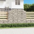 Miniatyrbild 1 av 2: Gabion bågformad 200x30x160/180 cm galvaniserat järn