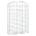 Miniatyrbild 2 av 2: Gabion bågformad 150x50x220/240 cm galvaniserat järn