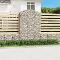 Miniatyrbild 1 av 2: Gabion bågformad 150x50x220/240 cm galvaniserat järn
