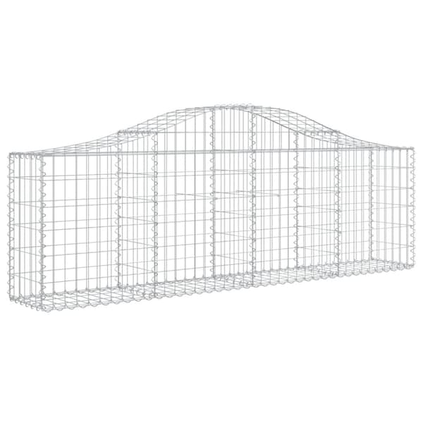 Gabion bågformad 200x30x60/80 cm galvaniserat järn