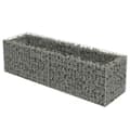 Miniatyrbild 2 av 2: Planteringsgabion upphöjd galvaniserat stål 180x50x50 cm