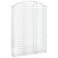 Miniatyrbild 2 av 2: Gabion bågformad 150x30x200/220 cm galvaniserat järn