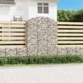 Miniatyrbild 1 av 2: Gabion bågformad 150x30x200/220 cm galvaniserat järn