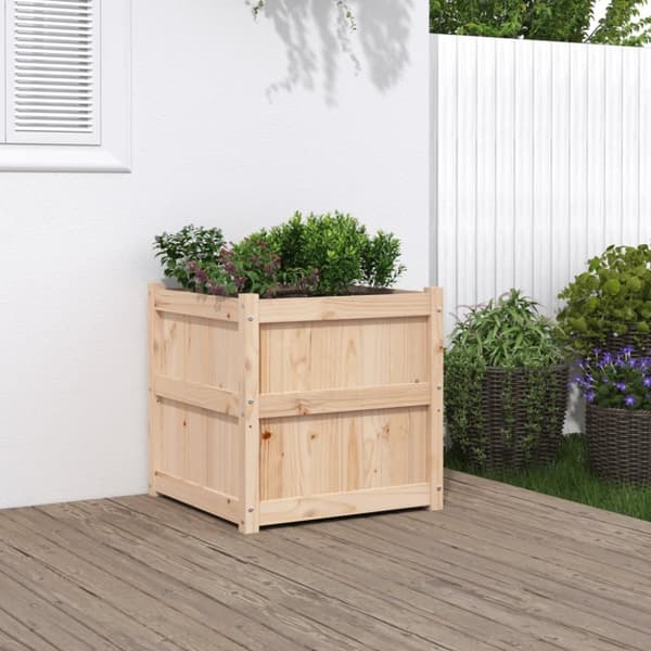 Odlingslåda 60x60x60 cm massiv furu