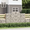 Miniatyrbild 1 av 2: Gabion bågformad 200x50x120/140 cm galvaniserat järn