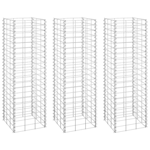 Gabioner 3 st 30x30x100 cm järn