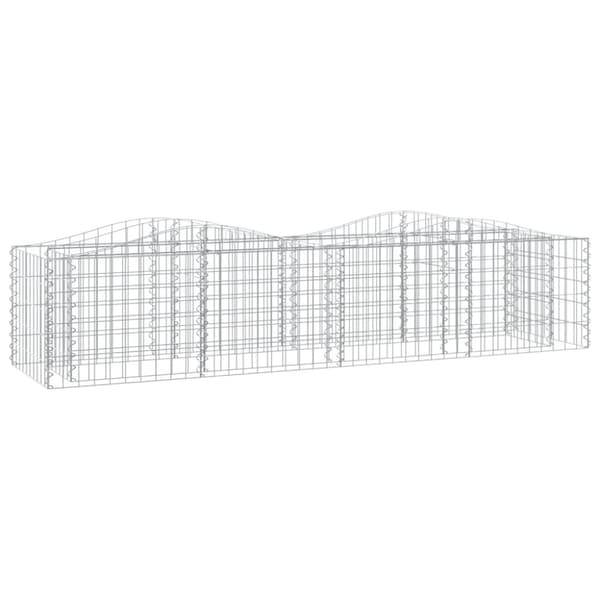Gabion bågformad 200x50x50 cm galvaniserat järn