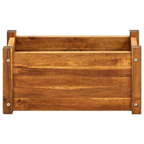 Blomlåda upphöjd akaciaträ 50x25x25 cm