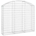 Miniatyrbild 2 av 2: Gabion bågformad 150x30x120/140 cm galvaniserat järn