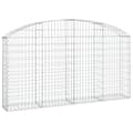 Miniatyrbild 2 av 2: Gabion bågformad 200x30x100/120 cm galvaniserat järn