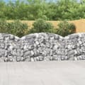 Miniatyrbild 1 av 2: Gabion bågformad 200x30x100/120 cm galvaniserat järn