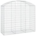 Miniatyrbild 2 av 2: Gabion bågformad 150x50x120/140 cm galvaniserat järn