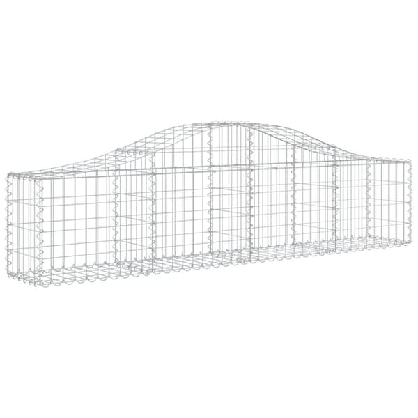 Gabion bågformad 200x30x40/60 cm galvaniserat järn