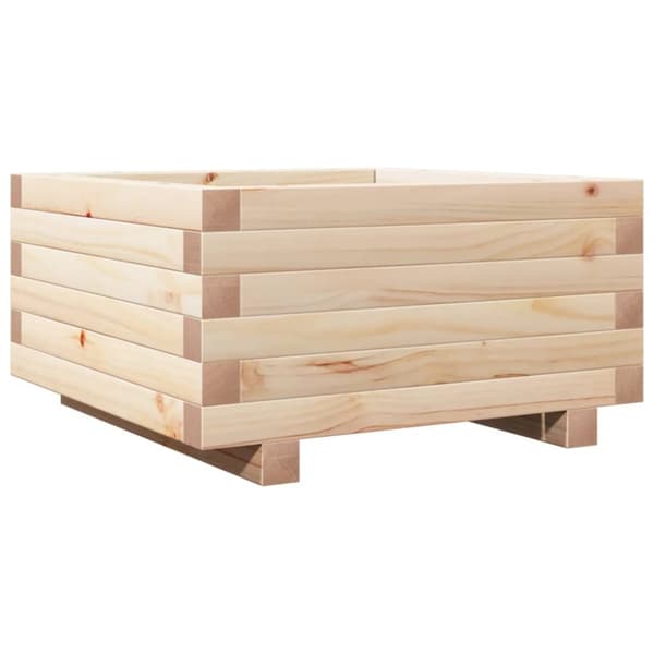 Odlingslåda 50x50x26,5 cm massivt furuträ