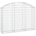 Miniatyrbild 2 av 2: Gabion bågformad 150x30x100/120 cm galvaniserat järn