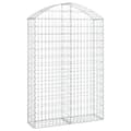 Miniatyrbild 2 av 2: Gabion bågformad 100x30x140/160 cm galvaniserat järn