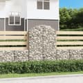 Miniatyrbild 1 av 2: Gabion bågformad 100x30x140/160 cm galvaniserat järn