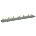 Miniatyrbild 1 av 2: Planteringsgabion upphöjd galvaniserat stål 270x30x10 cm