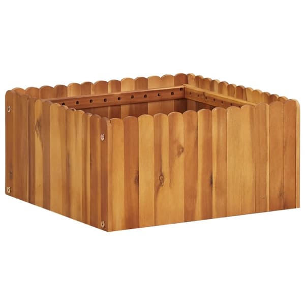 Odlingslåda upphöjd 50x50x25 cm massivt akaciaträ