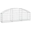 Miniatyrbild 2 av 2: Gabion bågformad 150x30x40/60 cm galvaniserat järn