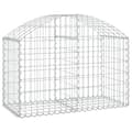 Miniatyrbild 2 av 2: Gabion bågformad 100x50x60/80 cm galvaniserat järn