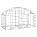 Miniatyrbild 2 av 2: Gabion bågformad 100x50x40/60 cm galvaniserat järn