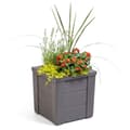 Miniatyrbillede 2 af 7: Step2 Lakewood Blomkruka Mörk cederträ | planteskærl af plast i brunt for trädgård/balkon/græs