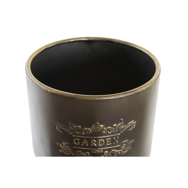 Krukset DKD Home Decor Svart Champagne Metallic Metall Loft 30 x 40 cm 25 x 25 x 80,5 cm (2 antal)