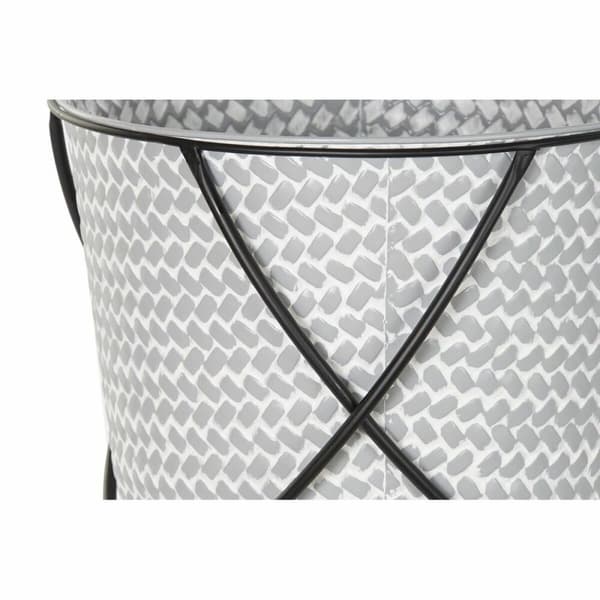 Krukset DKD Home Decor Svart Grå Metall Järn Fyrkantig 30 x 40 cm 37 x 37 x 82 cm (2 antal)
