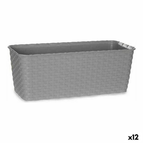 Blomlåda Stefanplast 73660 Grå Plast 13 x 11 x 29 cm (12 antal)