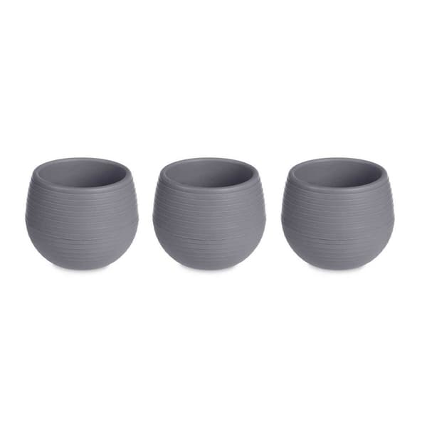 Krukset Antracitgrå Plast 16,5 x 16,5 x 14,5 cm (4 antal)