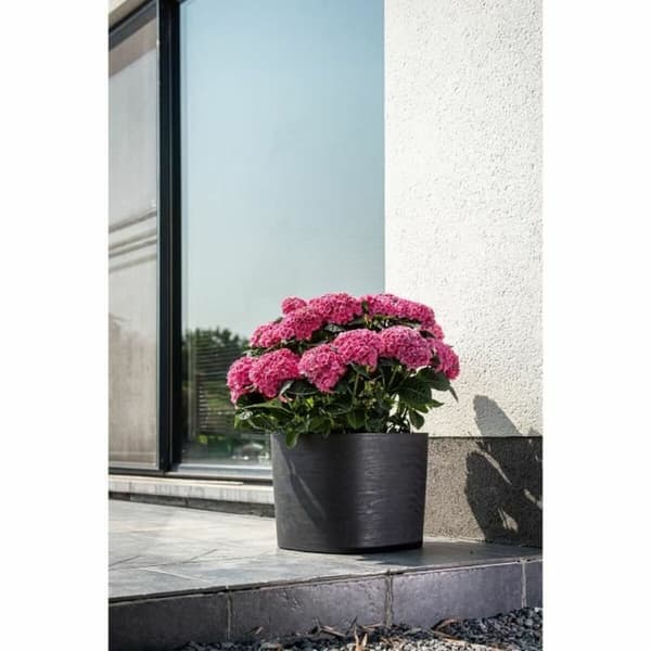 Selvvannende blomsterpotte Garden ID Svart 40 x 40 cm