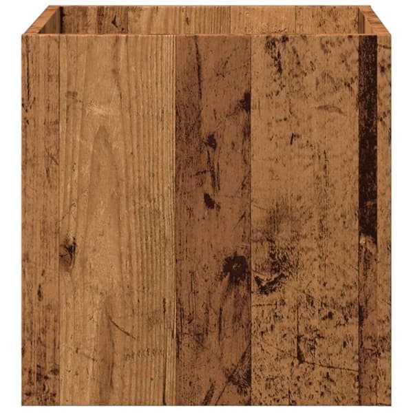 vidaXL Plantekasse gammelt tre 40x40x40 cm konstruert tre