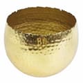 Miniatyrbild 1 av 4: Jardiniere - Löv blomlåda - LEAF-7307 - Stor hamrad metallkruka 22 x 17 cm Böjd kant 22 x 17 cm