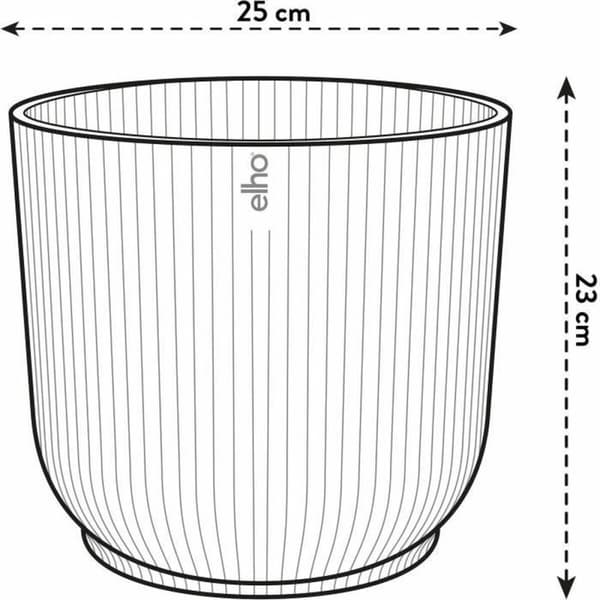 Urtepotte Elho Ø 25 cm Cirkulær Hvid Plastik