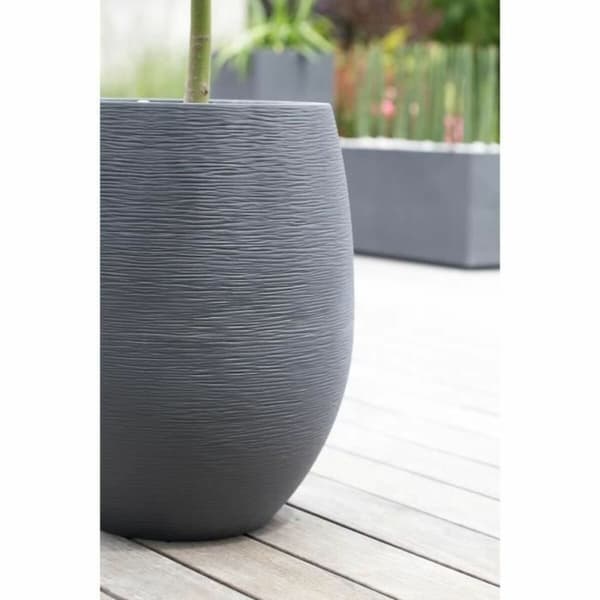 Urtepotte EDA Antracit Ø 50 cm