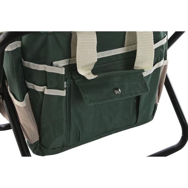 Værktøjssæt til haven Home ESPRIT Sort Grøn Sølvfarvet Natur Polyester Aluminium 7 Dele