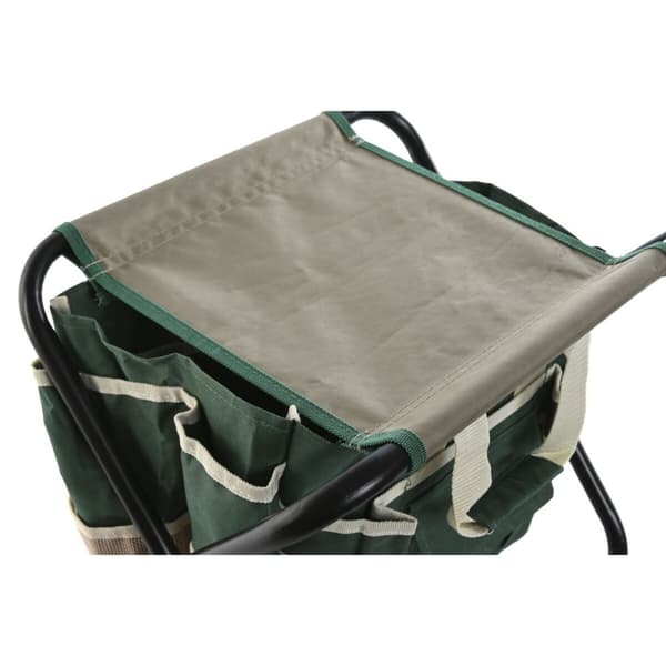 Værktøjssæt til haven Home ESPRIT Sort Grøn Sølvfarvet Natur Polyester Aluminium 7 Dele