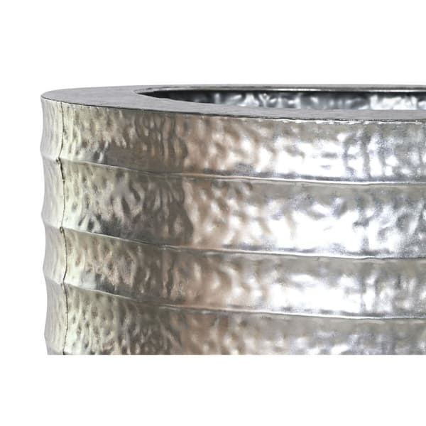Sæt af planteredskaber Home ESPRIT Sølvfarvet Metal 51 x 51 x 123 cm