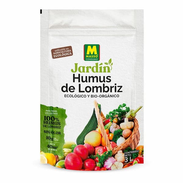 Orgaaninen lannoite Massó Earthworm hummus 3 L
